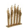 LANADECO Statuettes Et Figurines 5 Personnages Sur Pied Résine Or H39,3cm
