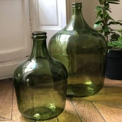 Maison Tilleul Vases Bonbonne Dame Jeanne 12L Vert -Sablie Vases Soldes bonbonne dame jeanne 12l vert 2