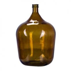 Maison Tilleul Vases Bonbonne Dame Jeanne 34L Marron