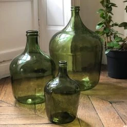 Maison Tilleul Vases Bonbonne Dame Jeanne 34L Vert -Sablie Vases Soldes bonbonne dame jeanne 34l vert 2