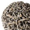 MACABANE Statuettes Et Figurines Boule Déco En Teck Branches Grise -Sablie Vases Soldes boule deco en teck branches grise