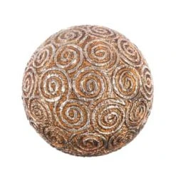 Ixia Statuettes Et Figurines Boule Décorative En Résine Argentée D10cm -Sablie Vases Soldes boule decorative en resine argentee d10cm 28