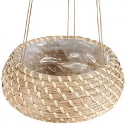 Beliani Vases Cache-pot D'intérieur En Bois Solide Beige H11 11 -Sablie Vases Soldes cache pot d interieur en bois solide beige h11 11 3