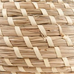 Beliani Vases Cache-pot D'intérieur En Bois Solide Beige H11 11 -Sablie Vases Soldes cache pot d interieur en bois solide beige h11 11 5