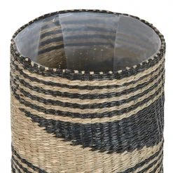 Beliani Vases Cache-pot D'intérieur En Bois Solide Beige H32 28 24 -Sablie Vases Soldes cache pot d interieur en bois solide beige h32 28 24 5