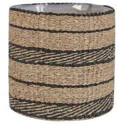 Beliani Vases Cache-pot D'intérieur En Bois Solide Beige H37 33 28 -Sablie Vases Soldes cache pot d interieur en bois solide beige h37 33 28 2