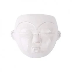 Present Time Vases Cache-pot Mural En Céramique Blanche H18cm