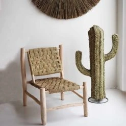 HYDILE Statuettes Et Figurines Cactus En Fibres Naturelles Déco H 1m -Sablie Vases Soldes cactus en fibres naturelles deco h 1m 2