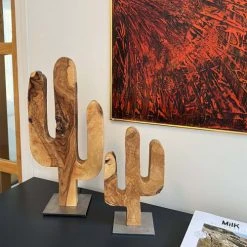 Gérard Lamy Statuettes Et Figurines Cactus Olivier 50 Cm -Sablie Vases Soldes cactus olivier 50 cm 1