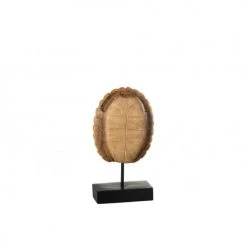 LANADECO Statuettes Et Figurines Carapace De Tortue Sur Pied Résine Marron H30cm -Sablie Vases Soldes carapace de tortue sur pied resine marron h30cm 3