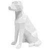 Pt Living Statuettes Et Figurines Chien Assis En Résine Blanc -Sablie Vases Soldes chien assis en resine blanc