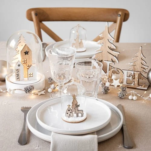 Maisons Du Monde Décorations à Poser De Noël Cloche En Verre Décor De Noël Lumineux 6 Maisons Du Monde Décorations à Poser De Noël Cloche En Verre Décor De Noël Lumineux – Image 4