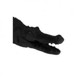 Potiron Paris Statuettes Et Figurines Crocodile Décoratif Noir En Polyrésine -Sablie Vases Soldes crocodile decoratif noir en polyresine 4