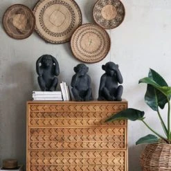 Maisons Du Monde Statuettes Et Figurines Déco à Poser Singes En Résine Noire (x3) -Sablie Vases Soldes deco a poser singes en resine noire x3 1000 8 3 228250 2