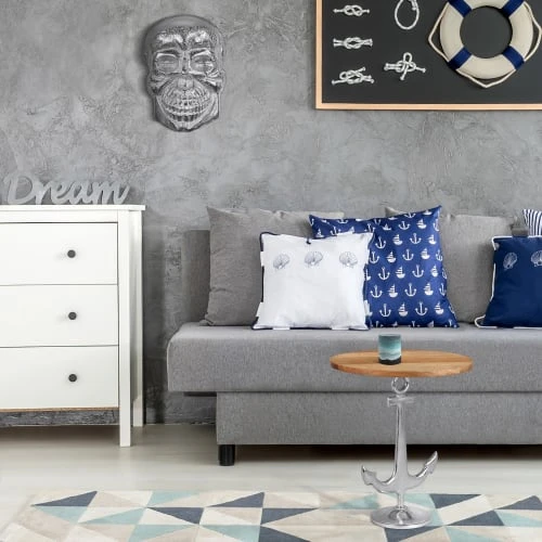 WOMO-DESIGN Statuettes Et Figurines Déco Crâne Sculpture Murale Argent, 42x30 Cm, Aluminium 4 WOMO-DESIGN Statuettes Et Figurines Déco Crâne Sculpture Murale Argent, 42x30 Cm, Aluminium – Image 2