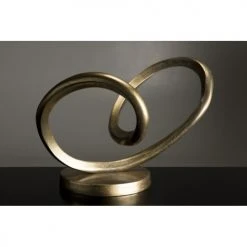 MACABANE Statuettes Et Figurines Décoration Aluminium Doré -Sablie Vases Soldes decoration aluminium dore 2