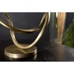 MACABANE Statuettes Et Figurines Décoration Aluminium Doré -Sablie Vases Soldes decoration aluminium dore 4