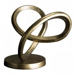 MACABANE Statuettes Et Figurines Décoration Aluminium Doré -Sablie Vases Soldes decoration aluminium dore 5