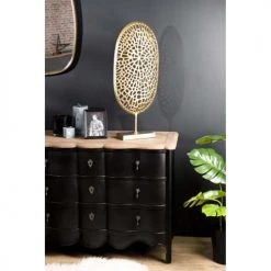 MACABANE Statuettes Et Figurines Décoration Sculpture Aluminium Doré -Sablie Vases Soldes decoration sculpture aluminium dore 1