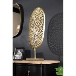 MACABANE Statuettes Et Figurines Décoration Sculpture Aluminium Doré -Sablie Vases Soldes decoration sculpture aluminium dore 3