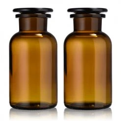 Little Pots Vases Duo Flacons Verre Ambré 500mL