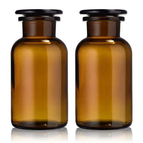 Little Pots Vases Duo Flacons Verre Ambré 500mL 3 Little Pots Vases Duo Flacons Verre Ambré 500mL