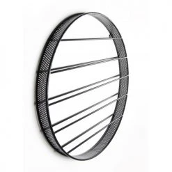 MACABANE Statuettes Et Figurines Etagère Range-bouteilles Vin 5 Niveaux 9 Bouteilles Ronde Métal Noir -Sablie Vases Soldes etagere range bouteilles vin 5 niveaux 9 bouteilles ronde metal noir 5