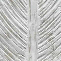 Sensei Maison Statuettes Et Figurines Feuille Décorative En Bois De Manguier Blanc 21x9x50 Cm -Sablie Vases Soldes feuille decorative en bois de manguier blanc 21x9x50 cm 4