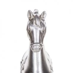 Beliani Statuettes Et Figurines Figurine Décorative Argentée -Sablie Vases Soldes figurine decorative argentee 3