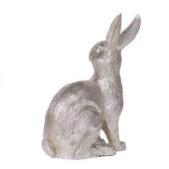 Beliani Statuettes Et Figurines Figurine Décorative Lapin 35 Cm -Sablie Vases Soldes figurine decorative lapin 35 cm 3
