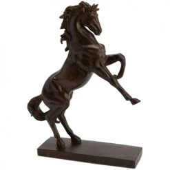 Amadeus Statuettes Et Figurines Grand Cheval Décoratif Sur Socle