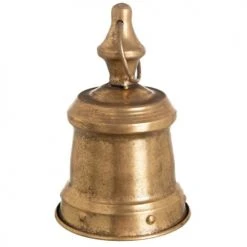 Ixia Statuettes Et Figurines Grande Cloche De Décoration En Métal Or