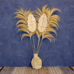 Now’s Home Vases Jarre Décorative En Fibre D'abaca -Sablie Vases Soldes jarre decorative en fibre d abaca 4