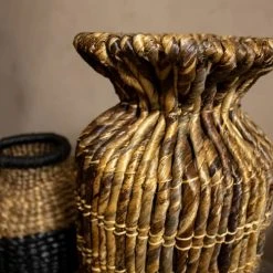 Now’s Home Vases Jarre En Fibre D'abaca H60cm -Sablie Vases Soldes jarre en fibre d abaca h60cm 2