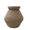 Casatera Vases Jarre En Mendong Naturel Marron -Sablie Vases Soldes jarre en mendong naturel marron
