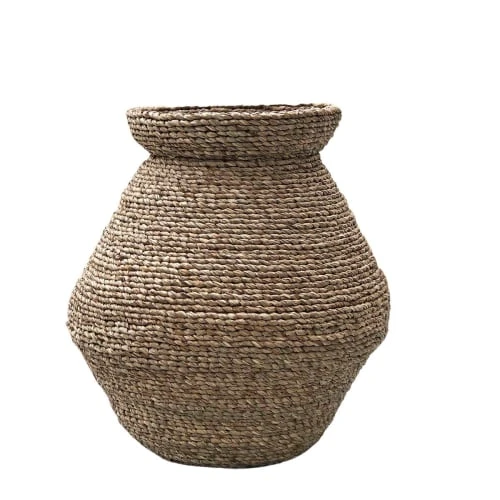Casatera Vases Jarre En Mendong Naturel Marron 3 Casatera Vases Jarre En Mendong Naturel Marron