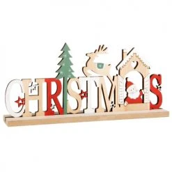 Maisons Du Monde Décorations à Poser De Noël Mot Déco Noël Avec Décor Multicolore