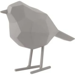 Pt Living Statuettes Et Figurines Oiseau En Résine Mat Origami 17cm Bleu -Sablie Vases Soldes oiseau en resine mat origami 17cm gris 1