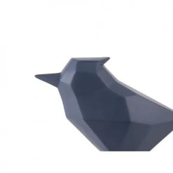 Present Time Statuettes Et Figurines Oiseau En Résine Mat Origami 24cm Bleu -Sablie Vases Soldes oiseau en resine mat origami 24cm bleu 2