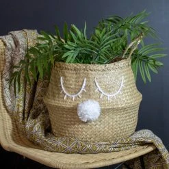 Pirouette Paris Statuettes Et Figurines Panier Cache-pot En Jonc De Mer D30 X H10 -Sablie Vases Soldes panier cache pot en jonc de mer d30 x h10 20