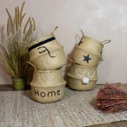 Pirouette Paris Statuettes Et Figurines Panier Cache-pot En Jonc De Mer D30 X H10 -Sablie Vases Soldes panier cache pot en jonc de mer d30 x h10 22