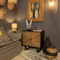 Now’s Home Vases Panier En Jacinthe D'eau D37cm -Sablie Vases Soldes panier en jacinthe d eau d37cm 3