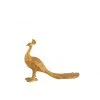 LANADECO Statuettes Et Figurines Paon En Résine Dorée -Sablie Vases Soldes paon en resine doree