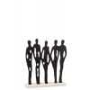 LANADECO Statuettes Et Figurines Personnages Sur Rang Alu/marbre Noir/blanc H40cm -Sablie Vases Soldes personnages sur rang alu marbre noir blanc h40cm