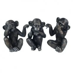 Signes Grimalt Statuettes Et Figurines Petites Statuettes Singes En Résine - Lot De 3