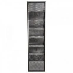 MACABANE Statuettes Et Figurines Range Magazines 6 Niveaux Métal Noir -Sablie Vases Soldes range magazines 6 niveaux metal noir 2