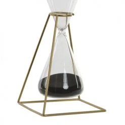 ITEM International Statuettes Et Figurines Sablier De Décoration Métal Doré Et Verre -Sablie Vases Soldes sablier de decoration metal dore et verre 1