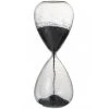 LANADECO Statuettes Et Figurines Sablier Verre Noir H40cm -Sablie Vases Soldes sablier verre noir h40cm 1