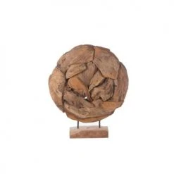 Dijk Statuettes Et Figurines Sculpture Fragment En Teck Sur Pied H 59cm