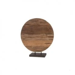 Dijk Statuettes Et Figurines Sculpture Lame En Teck Sur Pied H59cm